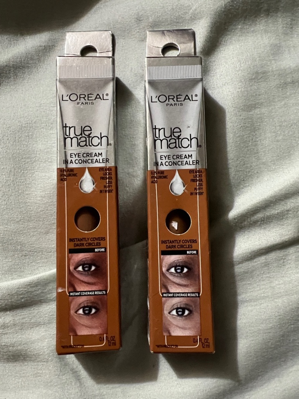 L’Oreal True Match Eye cream concealer- 2 boxes n7-8 Dark Fonce
